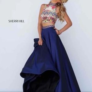Sherri Hill Two Piece Prom Dress